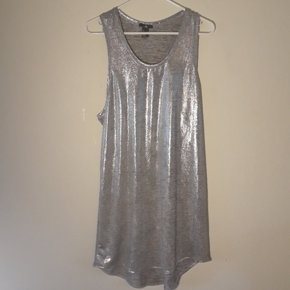 Silver tank top dress